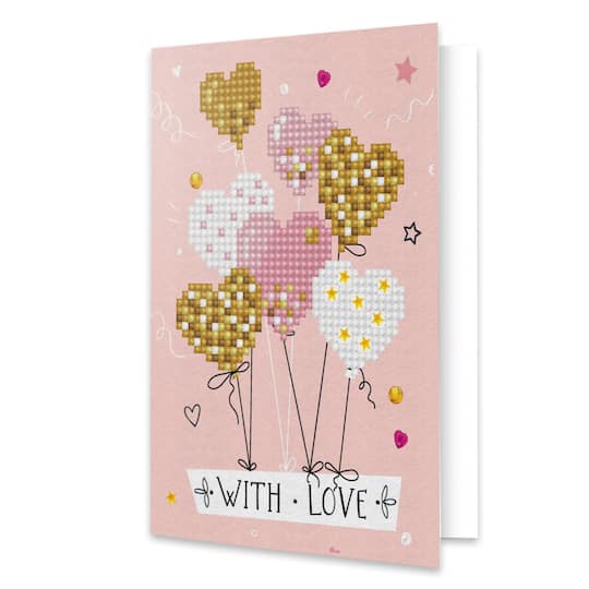 Diamond Dotz® Love Balloons Diamond Painting Greeting Card Kit